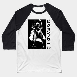 Cyber Techno Japanese Anime Streetwear Cyberpunk Vaporwave Yakuza Manga Girl Baseball T-Shirt